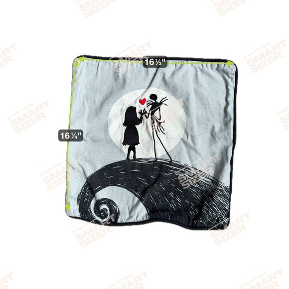 Disney The Nightmare Before Christmas Embroidered Pillow Cover 16" Jack Sally - Picture 2 of 6